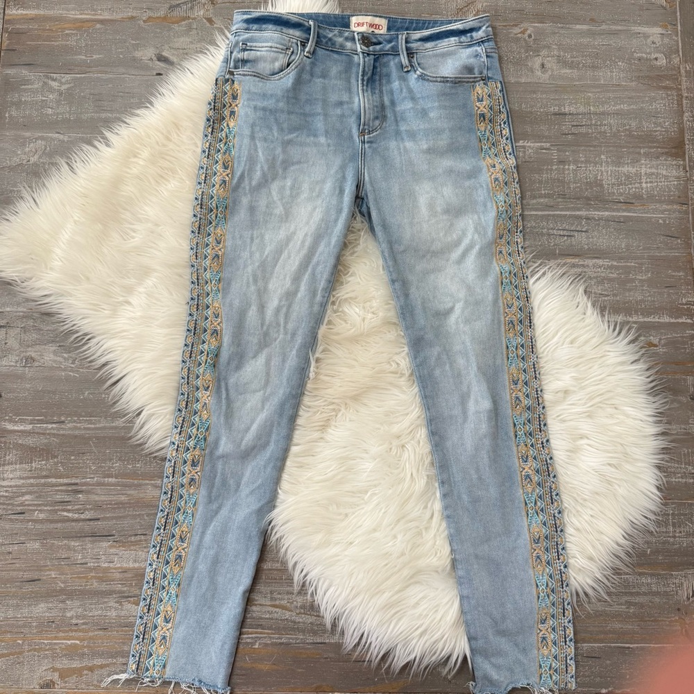 Driftwood Jackie Embroidered Jeans - Picture 2 of 6